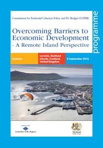 Poster Agenda - Shetland - COTER Seminar