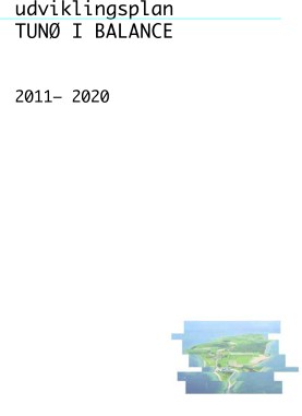 Udviklingsplan Tunø i balance